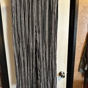 APT.9 Black and White Striped Pants